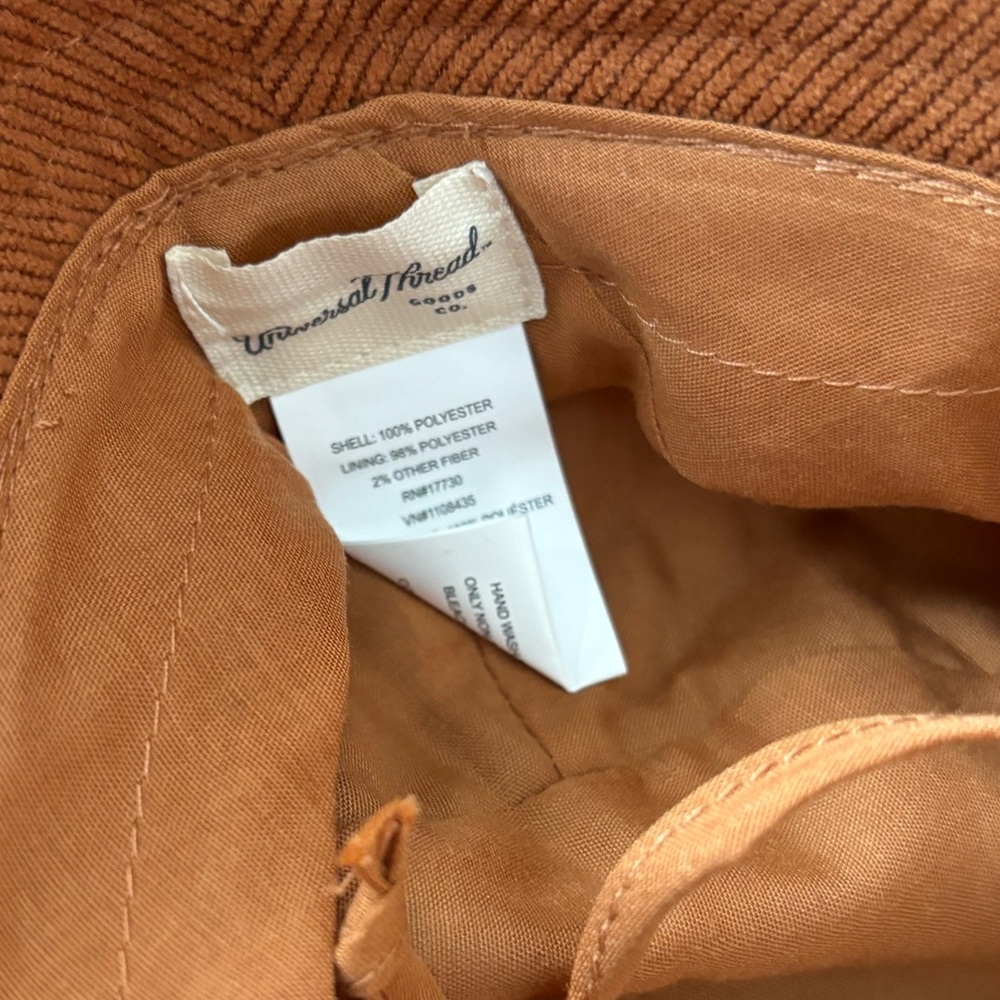 Universal Thread Corduroy Orange Bucket Hat - Picture 7 of 9